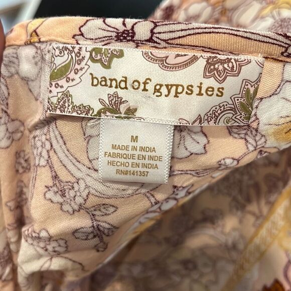 Band Of Gypsies Lanai Floral Print Crop Top Size Medium - Picture 4 of 6